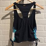 l*space L* champ top Black and Blue Tie Side Cropped Tank Size xl cotton soft Photo 3