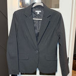 NEW YORK & CO Classic Gray Pinstripe Blazer Size 6 Photo 0