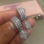 Swarovski silver chucky hoops Photo 1