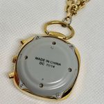 Reizen Talking Atomic pendant pocket Watch gold tone dial 37mm with chain works Photo 2