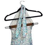 Show Me Your Mumu  Studio Halter Jumpsuit In White Sparkle Sequins Photo 8