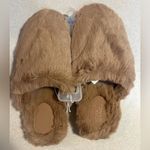 Stars Above NWT  Brown Fuzzy Slippers Size L (9/10) Photo 1
