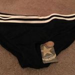 Converse One Star Women's Bikini Bottom Swim Size XL Black White Photo 0