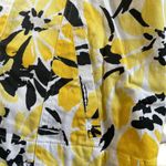 Womens Denim Floral Jacket Stretch Yellow Black Size 8 u Photo 10