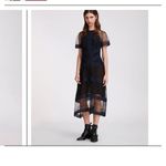 ALLSAINTS Lace Panel Midi Dress Photo 3