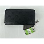 Badgley Mischka  WALLET BLACK New Vegan Leather Large Coin Purse Card‎ Holder Photo 3