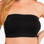 SHAPERMINT Wireless Strapless Bandeau Bra, Black, Size Medium, NEW Black Photo 0