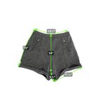 Hollister  Gray Herringbone Cuffed Workwear Shorts Size M Office Siren Photo 4