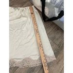 Vanity Fair  Women's White All Nylon Lace Trim Slip Midi Skirt Size Medium Photo 4