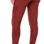 Liverpool Jeans Company Stitch Fix Liverpool Madonna Skinny Suede Leggings Deep Henna Size 4/27 Petite Photo 0
