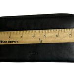 Fossil  Black Leather Full Zip Wallet Photo 5