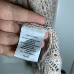 Signature Studio  Tan-Pink Knit Open Front Cardigan L Photo 5