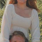 Final Touch  Cream Smocked Cropped Flowy Peplum Keyhole Tie Back Top Photo 2