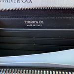 Tiffany & Co. RTT Return to Tiffany Black Leather Large Padded Quilted Zip Wallet Photo 2