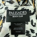 Palisides Beach Club Anima Print Women's Bikini Cover Up Size XS/S Brown Photo 1