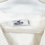Hollister Women Preppy Mushroom Knit Cropped Tank Top Sweater Vest Size XS White Photo 3