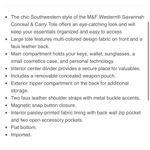 Blazin Roxx  Savannah Tote shoulder bag wide open plenty of space zipper pockets Photo 13