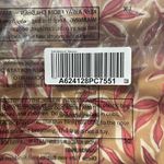 Denim & Co New Leaf Print Satin Long Sleeve Cowl Neck Blouse Tan Red Size Medium Photo 14