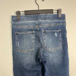 Spanx Women's Pull On Skinny Jeans Size S Midrise Crop Ankle Distressed Raw Hem Photo 6