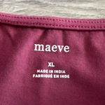 Anthropologie NWT  Maeve Trapunto Crop Fit Square Neck Tank Top | Mulberry | XL Photo 5