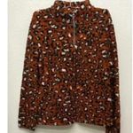 🆕Rust Leopard All Over Print Plush Pullover 1X/2X🆕 Orange Size undefined Photo 3