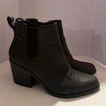 Toms  Everly 10016837-001 Women's Ankle Boot 7.5 Black Leather Block Heel P308 Photo 3