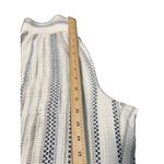 Madewell The Untailored Crop Pant Striped White blue Elastic Waist Cotton Photo 8