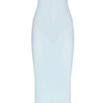 SKIMS  Milky Sheer Low Back Long Dress  Large Opal NWT SOLD OUT Photo 0
