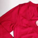 SO Women's V-Neck Knit Pink Sweater Size Large Photo 3