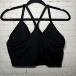 Aerie ✨ OFFLINE Recharge Sports Bra Support Cropped Black Tank Top XL Photo 2