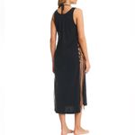 Red Carter NWT $120 Cotton Open-Side Cover-Up Dress L Photo 2