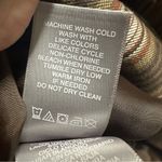 Liz Claiborne  Brown Plaid Double Breasted Cropped Cotton Peacoat Womens XL Photo 9