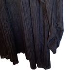 JM Collection 🖤 Ultra Lightweight Long (31”) 3/4 Ruched Sleeve Open Summer Cardigan, Plus 2X Photo 7