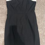Anthropologie Maeve Strapless Peekaboo Mini Dress Black Photo 3