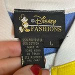 Disney  Fashions Goofy Sports Color Block Yellow Blue Zip Up Jacket Size Large Photo 6