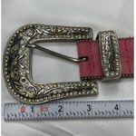 Pink Studded Leather Belt With Rhinestone Buckle SKIU 7590 Photo 9