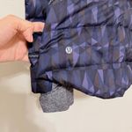 Lululemon Fluff Off Jacket Goose Down Puffer Pullover Purple Patterned Size 6 Photo 9