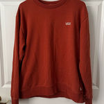 Vans Womens Orange Pullover Skater Casual Sweatshirt Size XL Photo 0