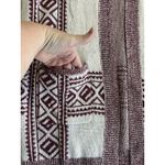 NWT Heimish Women's Open Front Cardigan Sweater 1/2X Cream / Red Southwest Aztec Photo 4