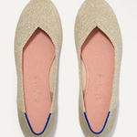 Rothy's ROTHY’S The Flat in Light Gold Metallic women's Size 8 NWOT Photo 0