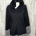 Cynthia Rowley  Women's Medium Gray Hooded Full-Zip‎ Cardigan Sweater Photo 0