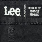 Lee  Jeans Womens Regular Fit Bootcut Mid Rise Black Wash Plus Size 20WP Pocket # Photo 4