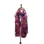 Boutique Abstract Print Blanket Scarf Pink One Size Photo 1