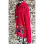 Tiara International Christmas Collection Reindeer Cardigan Sz L? Zippere… Photo 6