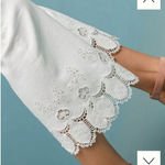 Pilcro and the Letterpress  High-Rise White Flare Jeans 31 Women’s Cropped Photo 4