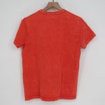 American Giant Orange Acid Wash Cotton T Shirt Made USA Size Medium Photo 5