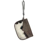Tony Lama NWT! Western Brindle Brown Cowhide Hair Wristlet Purse Photo 2