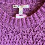 Seven7 Comfy Soft Chenille Textured Sweater Roomy Small Womens Wild Orchid Photo 4