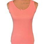 Vintage Kitty Hawk by Vivian Wang Coral Tank Top Size Small Orange Photo 0