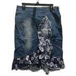 Denim Lace Fairy Skirt Blue Size M Photo 0